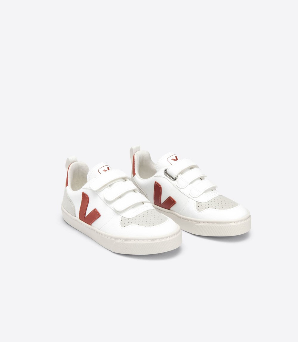 Veja Trainers Kids White - V-10 Velcro Cwl - SFGC-29374